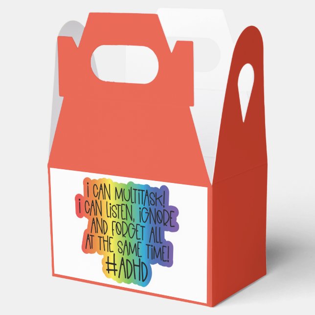 ADHD -  Gable Favour Box (Opened)