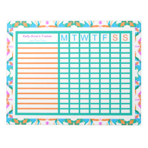 ADHD Girl’s Women’s Weekly Tracker Project Planner Notepad