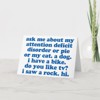 ADHD Humour Quote Card