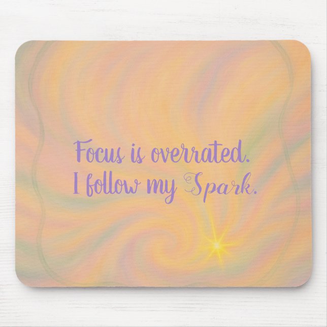 ADHD I Follow My Spark Mouse Pad (Front)