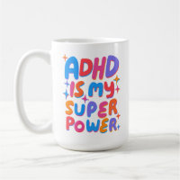 ADHD is my Superpower Cheerful Fun Bubble Letters