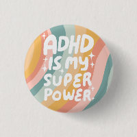 ADHD is my Superpower Fun Bubble Letters Colourful