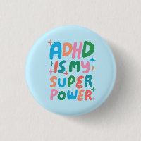 ADHD is my Superpower Fun Bubble Letters Colourful