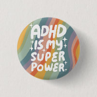 ADHD is my Superpower Fun Bubble Letters Colourful