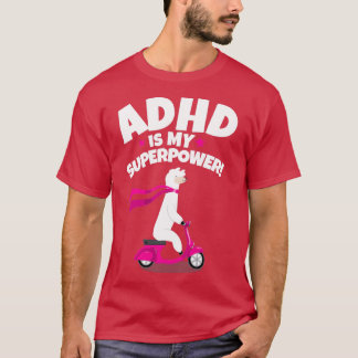 ADHD is My Superpower Llama T-Shirt