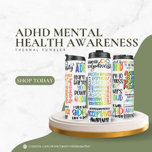 ADHD Mental Health Awareness Thermal Tumbler