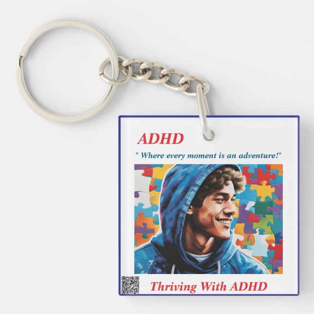   ADHD Mug Key Ring (Front)