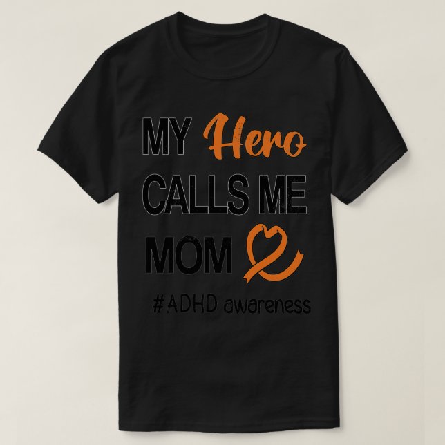 ADHD Mum Attention Deficit Disorder Awareness T-Shirt (Design Front)