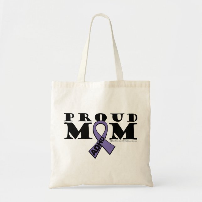 ADHD Proud Mum Tote Bag (Front)