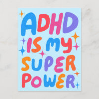 ADHD Super Power Fun Bubble Letters CUSTOM 