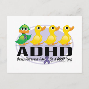 ADHD Ugly Duckling Postcard