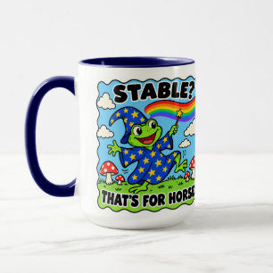ADHD Wizard Frog Funny Sarcastic Coffee Mug