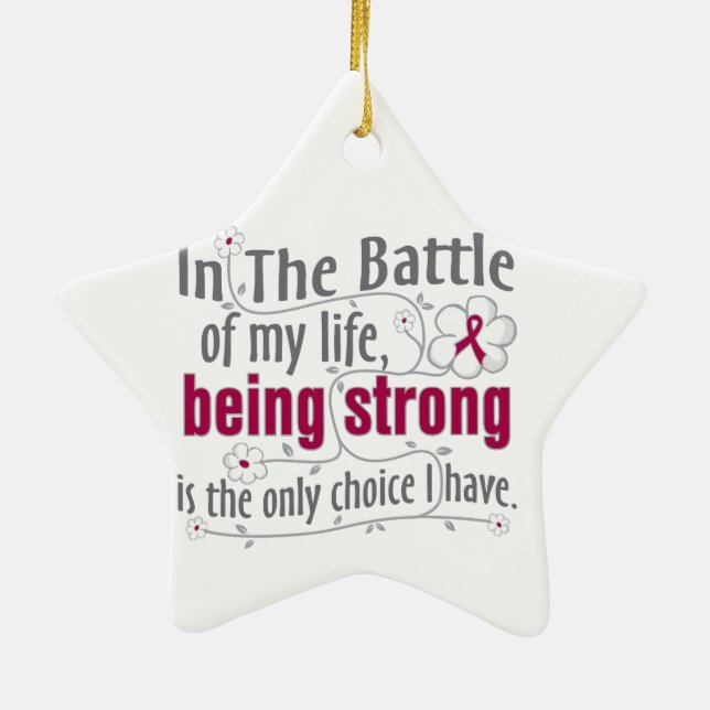 Adhesions In The Battle Ceramic Tree Decoration (Back)
