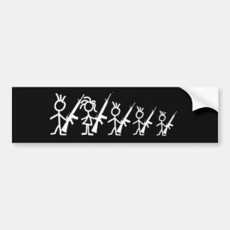 Adhesive black family DEFESA.org Bumper Sticker