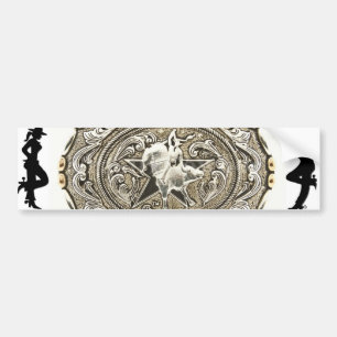 Adhesive country bumper sticker