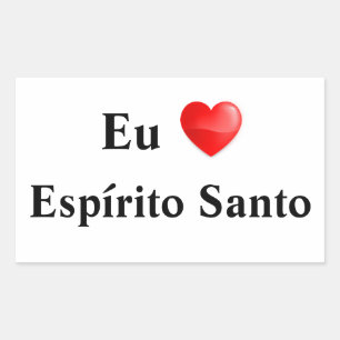 Adhesive I love Espírito Santo Rectangular Sticker