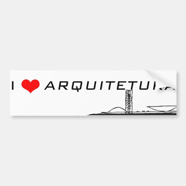 Adhesive I s2 Architecture Bumper Sticker (Front)