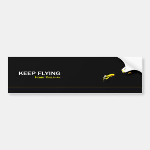 Adhesive Keep Flying Bumper Sticker