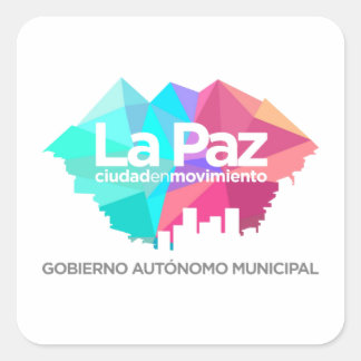 Adhesive La Paz Square Sticker