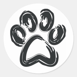 Adhesive Pata Classic Round Sticker