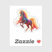 Adhesive Rainbow Horse