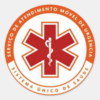 Adhesive SAMU symbol 192 Classic Round Sticker