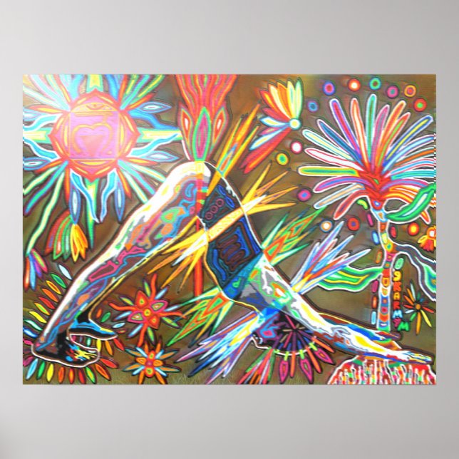 adho mukha svanasana 2010 digital poster (Front)