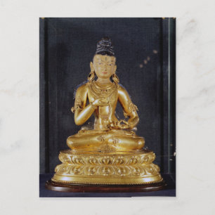 Adibuddha Vajrasattva seated in meditation Postcard