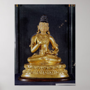 Adibuddha Vajrasattva seated in meditation Poster