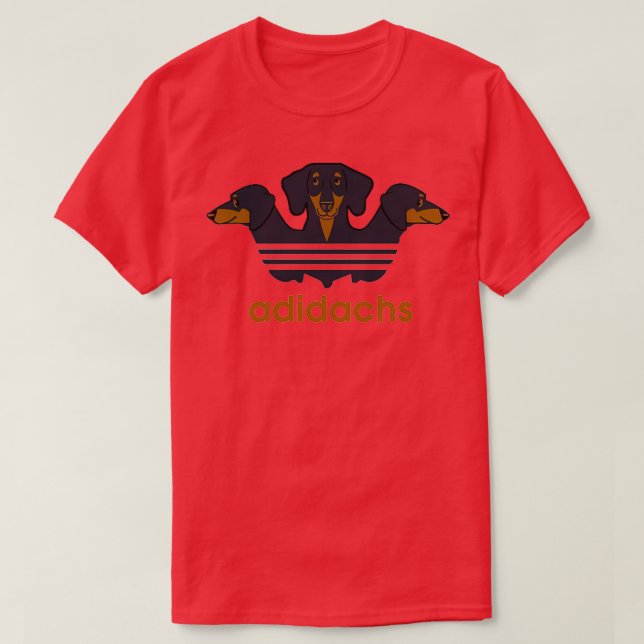 Adidachs Daschund T-Shirt (Design Front)
