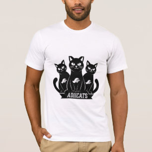 Adiicats Black Cat T-Shirt in 2024   3 Black Cat 