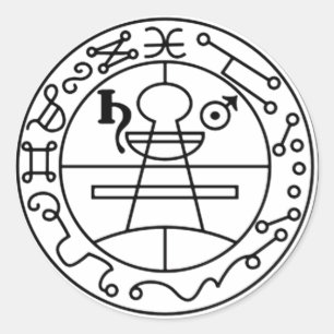 Adiivo Selo de Salomão Goétia Classic Round Sticker