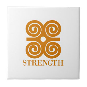 Adinka Strength Symbol Gift Idea Tile