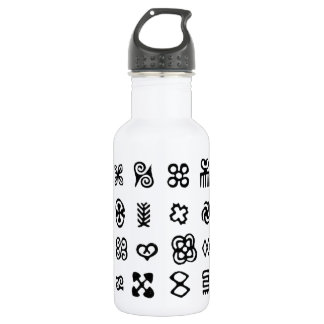 Adinkra African Symbols 532 Ml Water Bottle