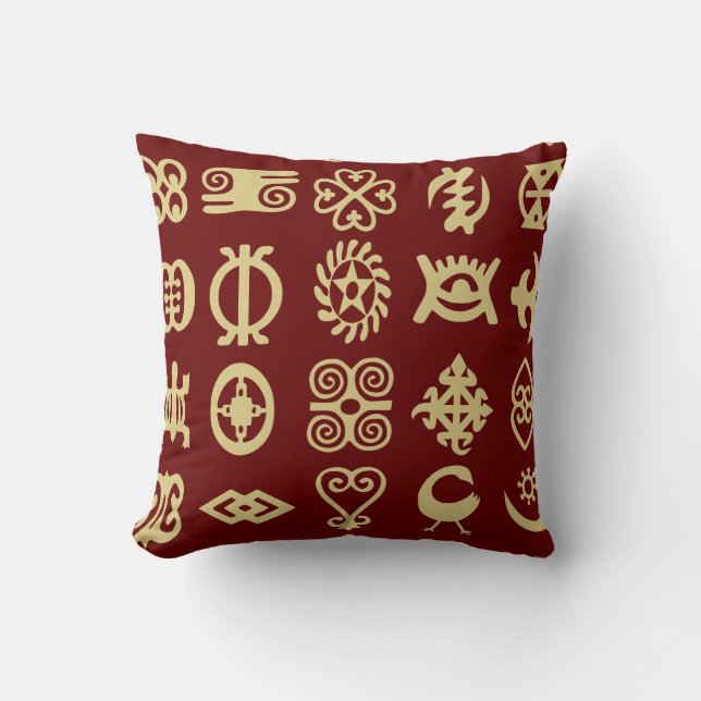 Adinkra , african symbols,Africa,wisdom Cushion (Front)