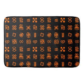Adinkra African Symbols Classic Round Sticker Sher Bath Mat