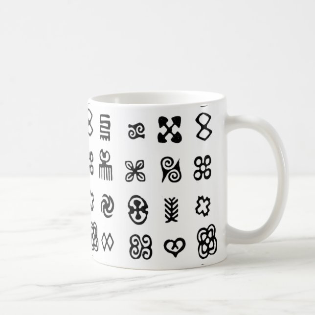 Adinkra African Symbols Coffee Mug (Right)