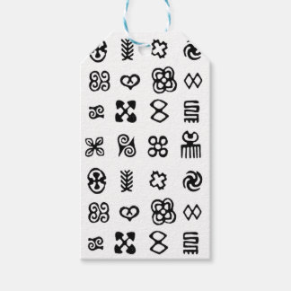 Adinkra African Symbols Gift Tags