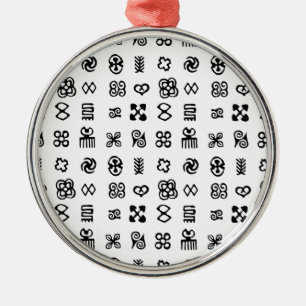 Adinkra African Symbols Metal Tree Decoration