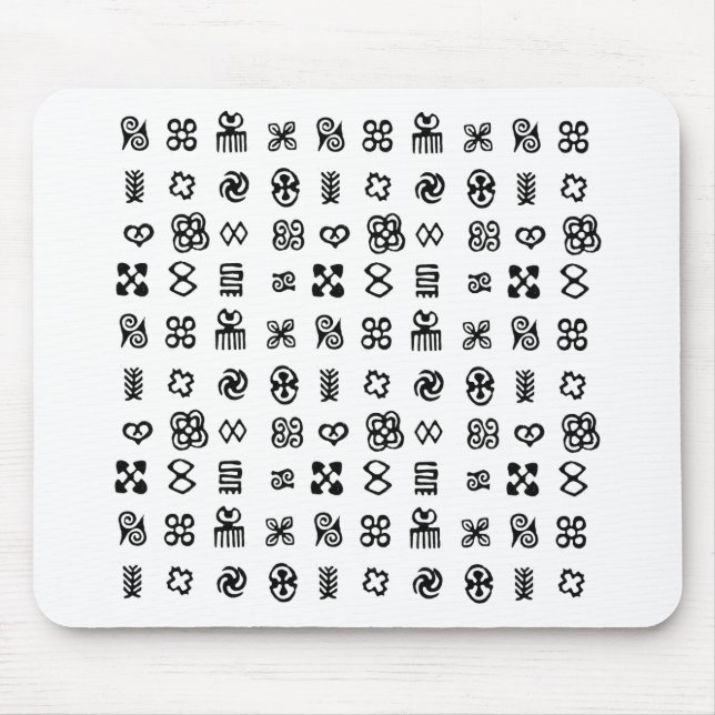 Adinkra African Symbols Mouse Mat (Front)