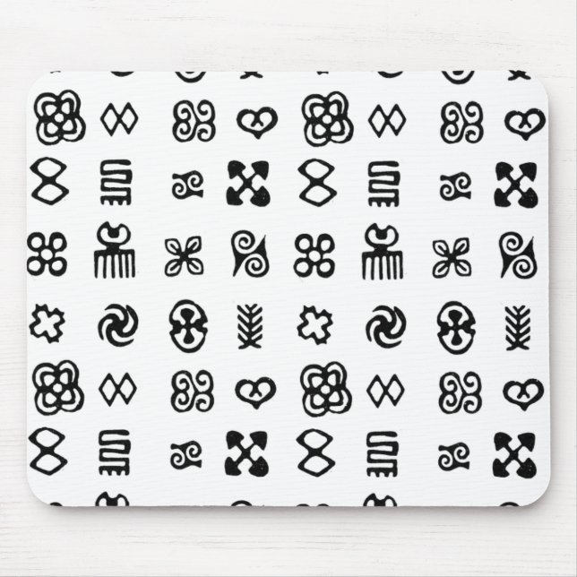Adinkra African Symbols Mouse Mat (Front)