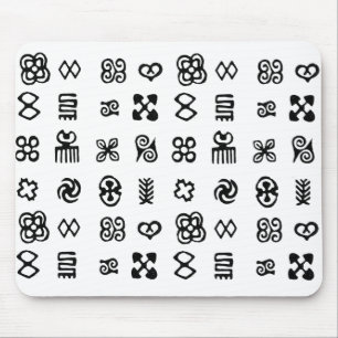 Adinkra African Symbols Mouse Mat