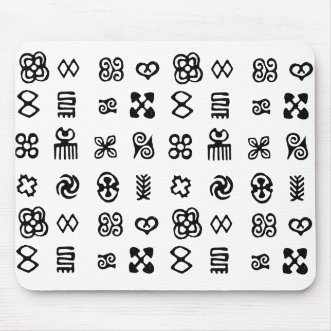 Adinkra African Symbols Mouse Mat (Front)