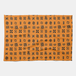 Adinkra African Symbols Tea Towel