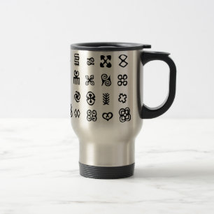 Adinkra African Symbols Travel Mug