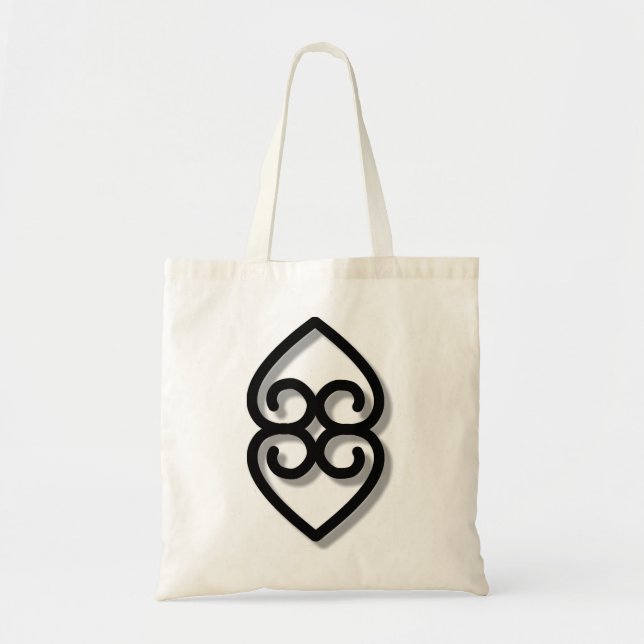 Adinkra - earth-BW Tote Bag (Front)