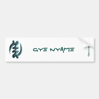 Adinkra - Gye Nyame Bumper Sticker