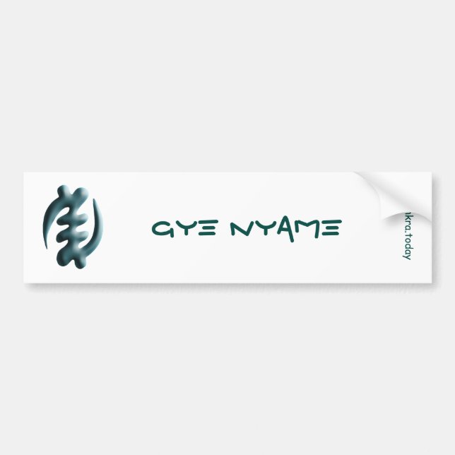 Adinkra - Gye Nyame Bumper Sticker (Front)
