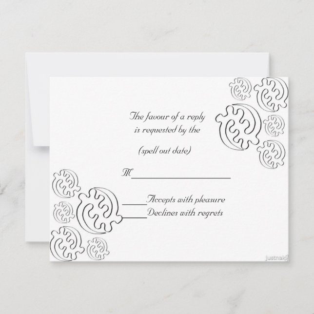 adinkra gye nyame (except for God) iii rsvp Card (Front)