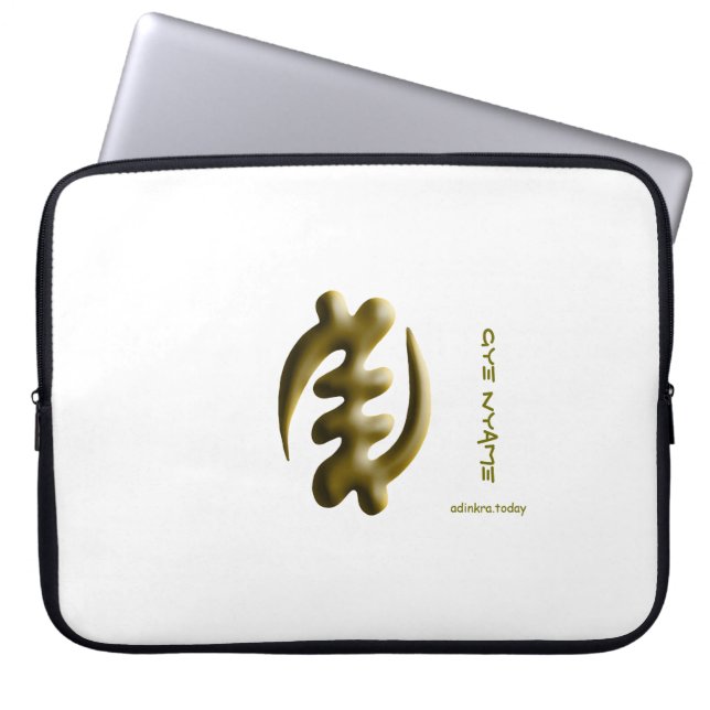 Adinkra - Gye Nyame Laptop Sleeve (Front)